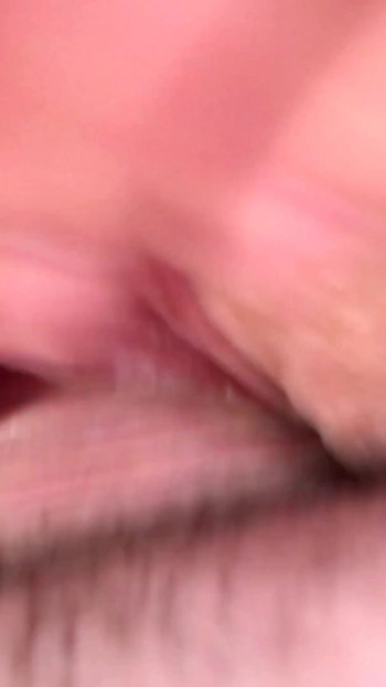 Iconic moment from "Husband made a huge stretched cunt out of my cute pink pussy after helping me trim the bushes. Fist."