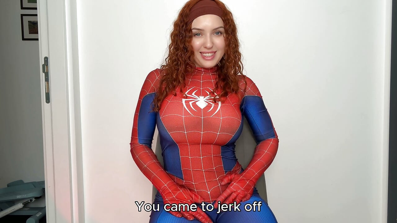JOI Spider-Girl Curvy Mary Jane Σε Ικετεύει να Χύσεις στο Πρόσωπό της.Pov Οδηγίες