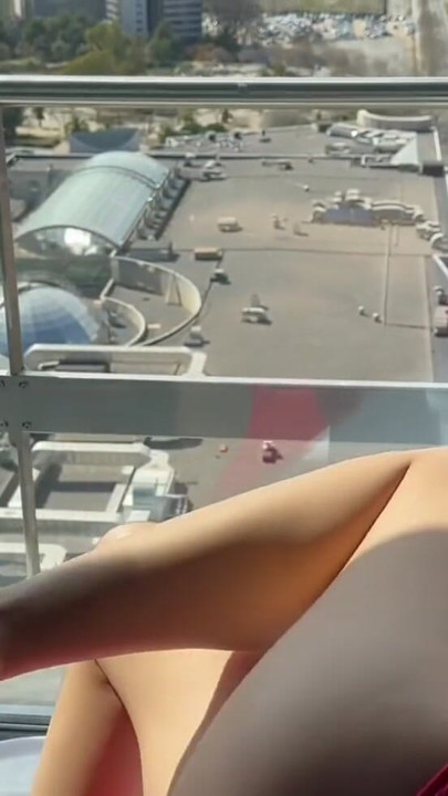 Licking the legs and of a beauty in a red dress | Clip 1