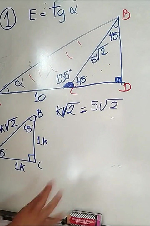 Trigonometrie: opmerkelijke driehoeken - oefening 1