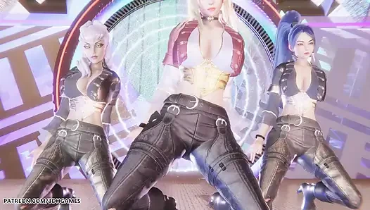 Kard - Gunshot Ahri, Kaisa & Evelynn Sexy Striptease
