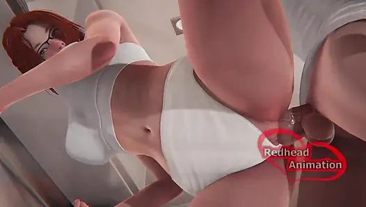 Сводную сестренку трахнули на кухне