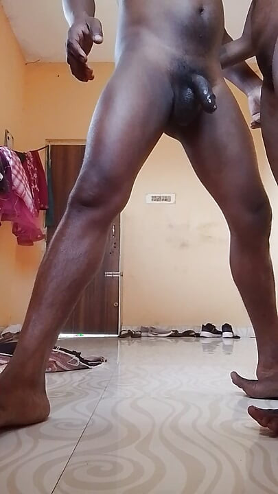 The new update stood up and fucked the black pussy with the black cock.