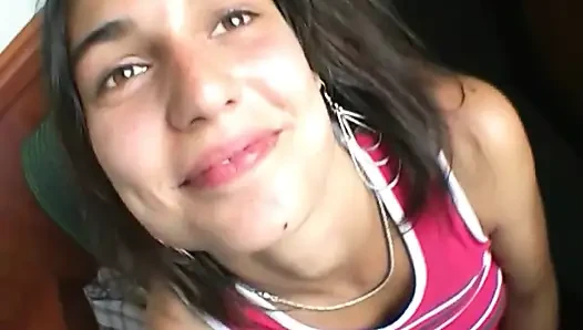 Sweet Teen Girl Wants to Know What a Stranger's Penis Tastes Like.