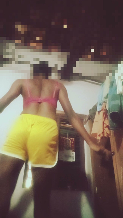 Indian femboy crossdresser dancing