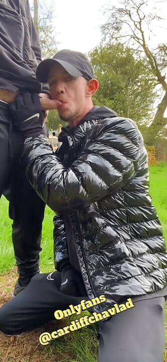 Chav Lad Takes It Bent Over In Public  Bareback Creampie Finish