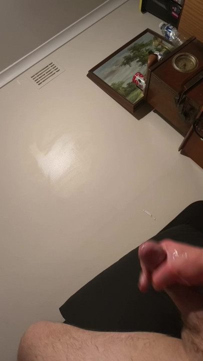 Hairy package and solo masturbation with ejaculation homemade mushroom cock circumsised stroking