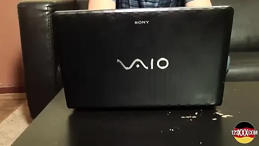 German Slut Gets Her Massive Tattooed Tits Covered in Cum