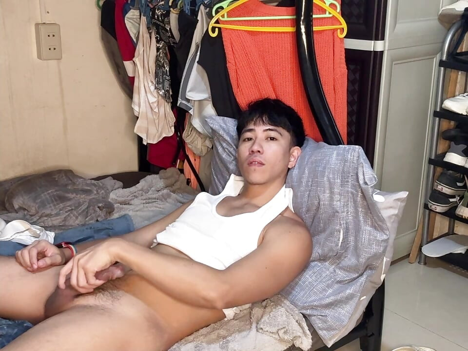 Jacking off while alone in my room and rainy