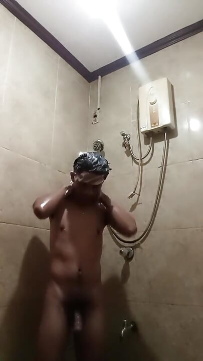 Another Shower Jerking off with Cumshot