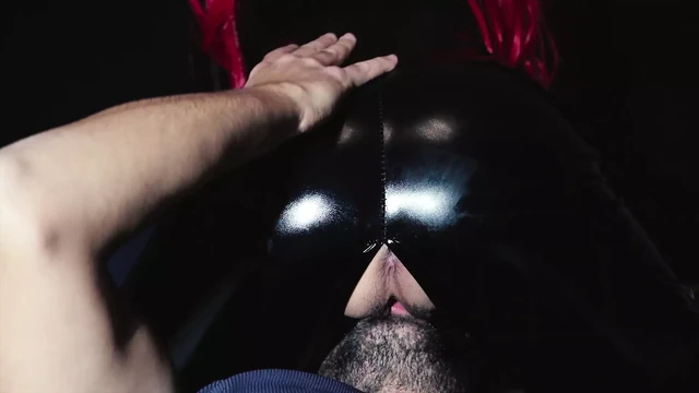 First I sit on his face for a nice orgasm, then I get fucked doggy style and he gives me a huge cumshot on my back