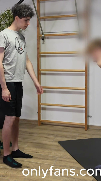 I suck my gym buddy until he squirts in my mouth | Clip 1