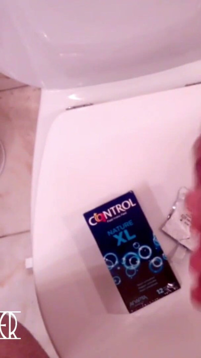 Slow masturbation in an XL condom! Massive thick cum moaning loud! | Clip 1