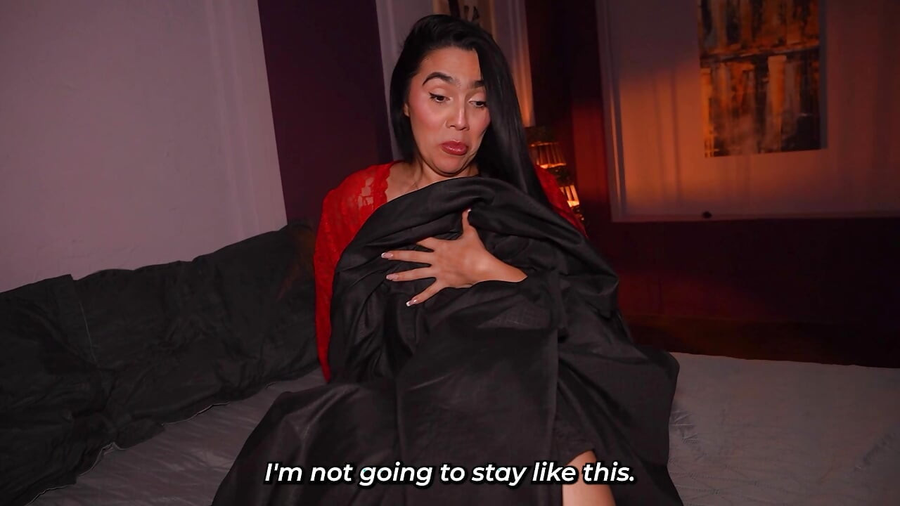 What happens when a curvy MILF is left alone with her stepson?