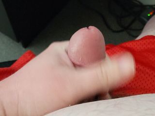 Busting a big load feels so good after edging