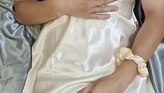 Çıplak Saten Nightdress