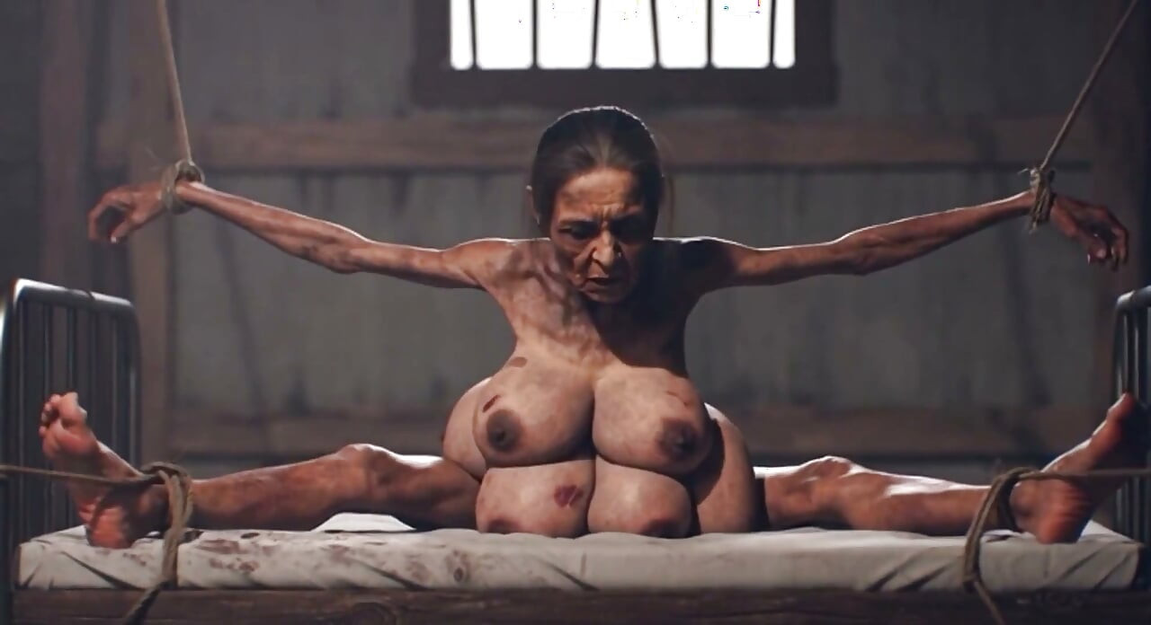 Old Granny with 6 Breasts in Bondage - Extremely Horny & Cumming Hard (ai)