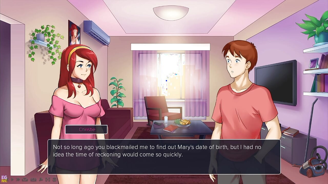 MILFs Plaza #14:夜の訪問者が美味しいフェラチオをくれる - Eroticgamesncによる