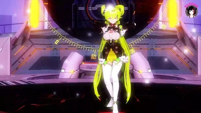 Honkai Impact 3 - Cute Teen Sexy Dance and Gradual Undressing