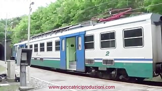 Italian slut fucked in the station