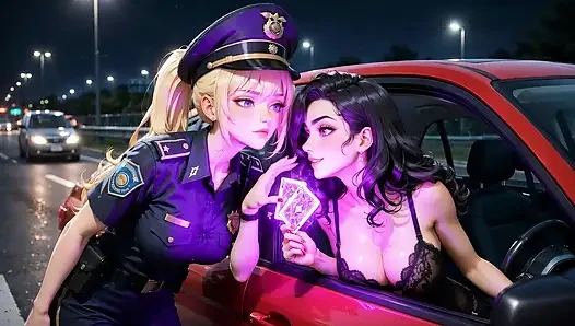 AI Polizei &sorceress - Dampfende chemie