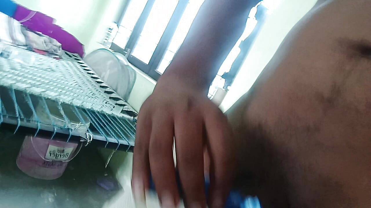 Waking up in the morning and massaging my penis.
