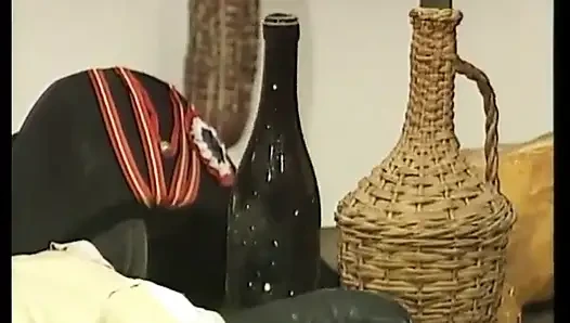 A blonde slut is fucked in the XIX century by rich noble