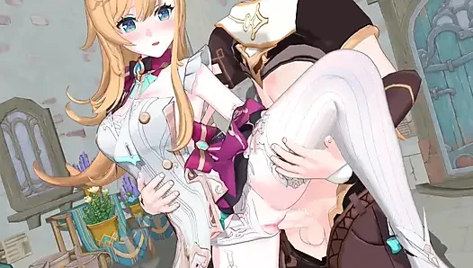 Genshin Impact- Escoffier’s Sweet Cake and Lustful Sex - 3D Hentai Animation