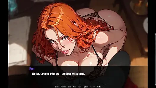 A Hot Redhead Stripper Gives a Lap Dance- Welcome to Port Haven #4 Gameplay
