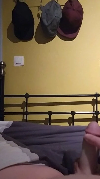 FTM trans jerking off with prostethic