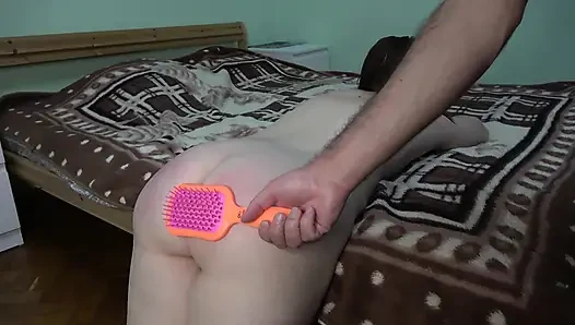 Anna ve götüyle ateşli şaplak