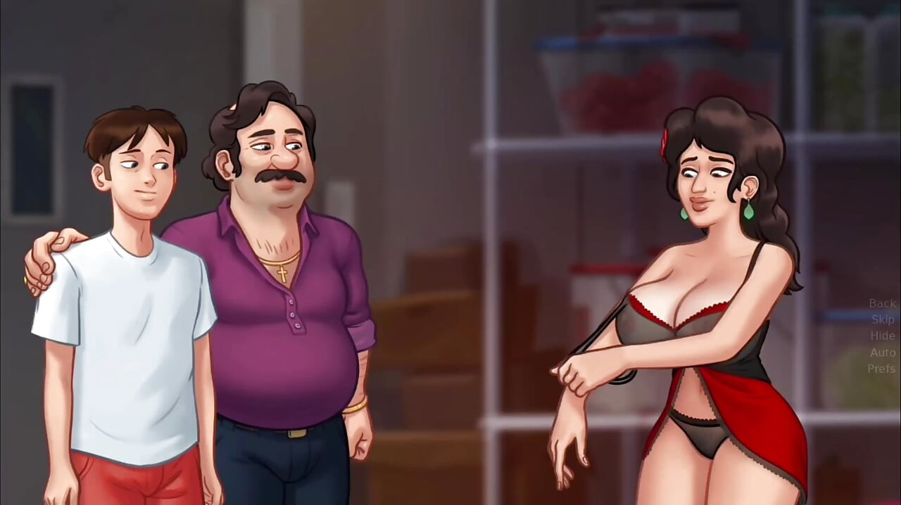 Anon goes balls deep inside Maria - summertime saga gameplay