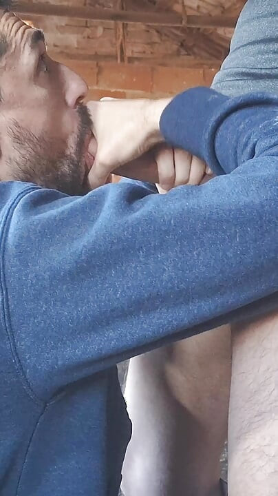 Hot Daddy Sucking Stud Massive Cock and Nuts 3 Times