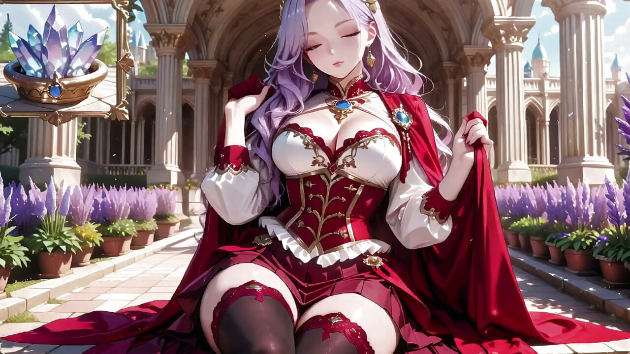 The Purple Queen! Lazy Coronation on the Golden Throne, Red & White Haute Couture Is Insane!