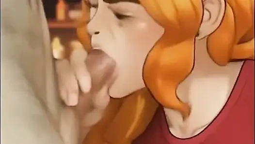 Blonde orange girl romance