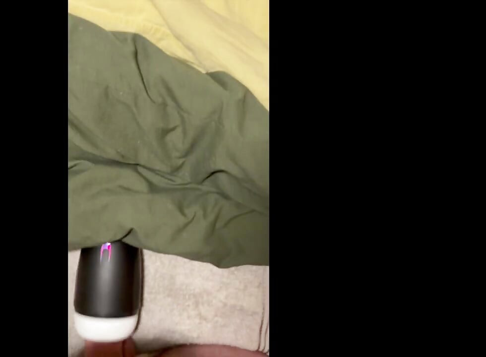 POV jackoff session hands free cumplay lube