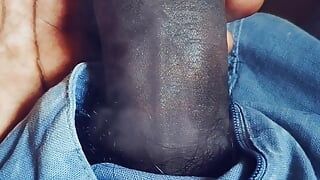 Black Cock massage and masturbation