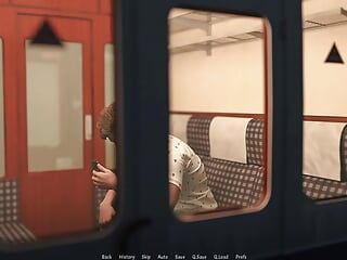 Off The Record - bahagian 2 - mengongkek awek Korea miang di kereta api oleh Loveskysan69