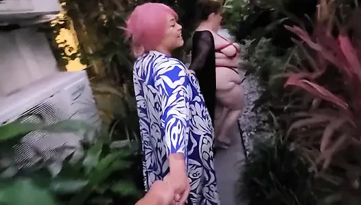 Thor Johnson ve Megan Daw ile Miami'de ateşli iri güzel kadın üçlü grup seks