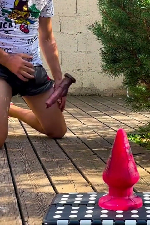 Puppy Loose Asshole Getting Destroyed with Amazing Anal Grip Buttplug