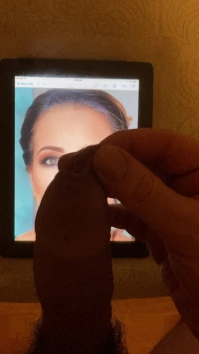 Beautiful brunette cum tribute request