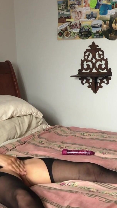 Key moment from "Amateur Granny in Lingerie Makes Video for Handsome New Neighbor"