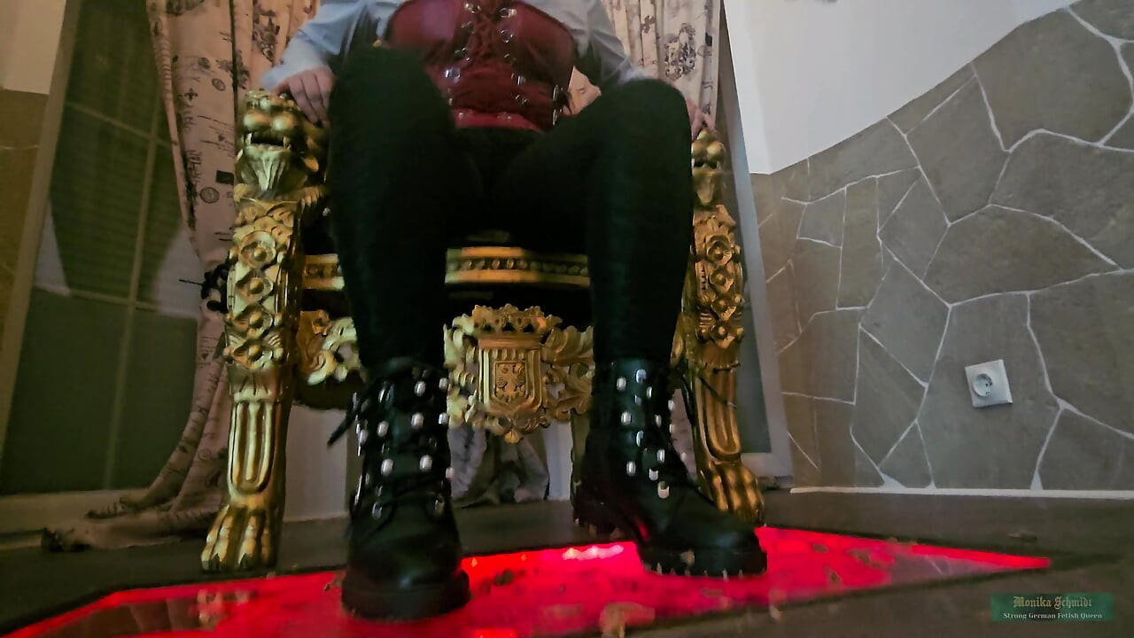 Monika Schmidt Food Crushing Spitting Bootworship Verbal Humiliation