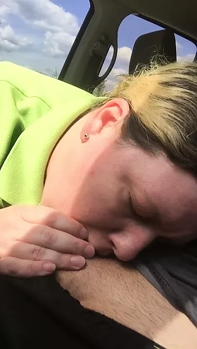 Slutwife swallows and sucks another cock in public