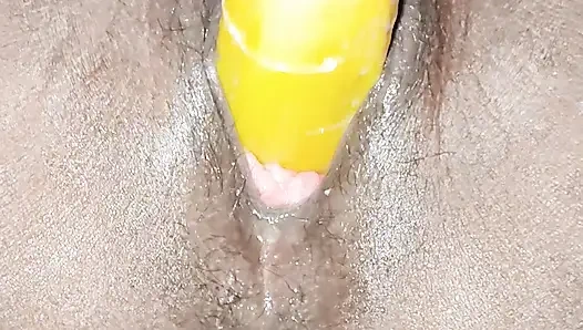 The wife fulfilled her desire using a banana.