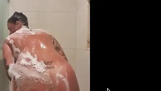 Solo fun in the shower
