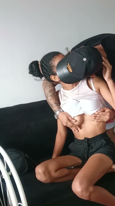 Tasty skinny gets seduced in the living room of her house and I end up fucking her tight pussy | Clip 2