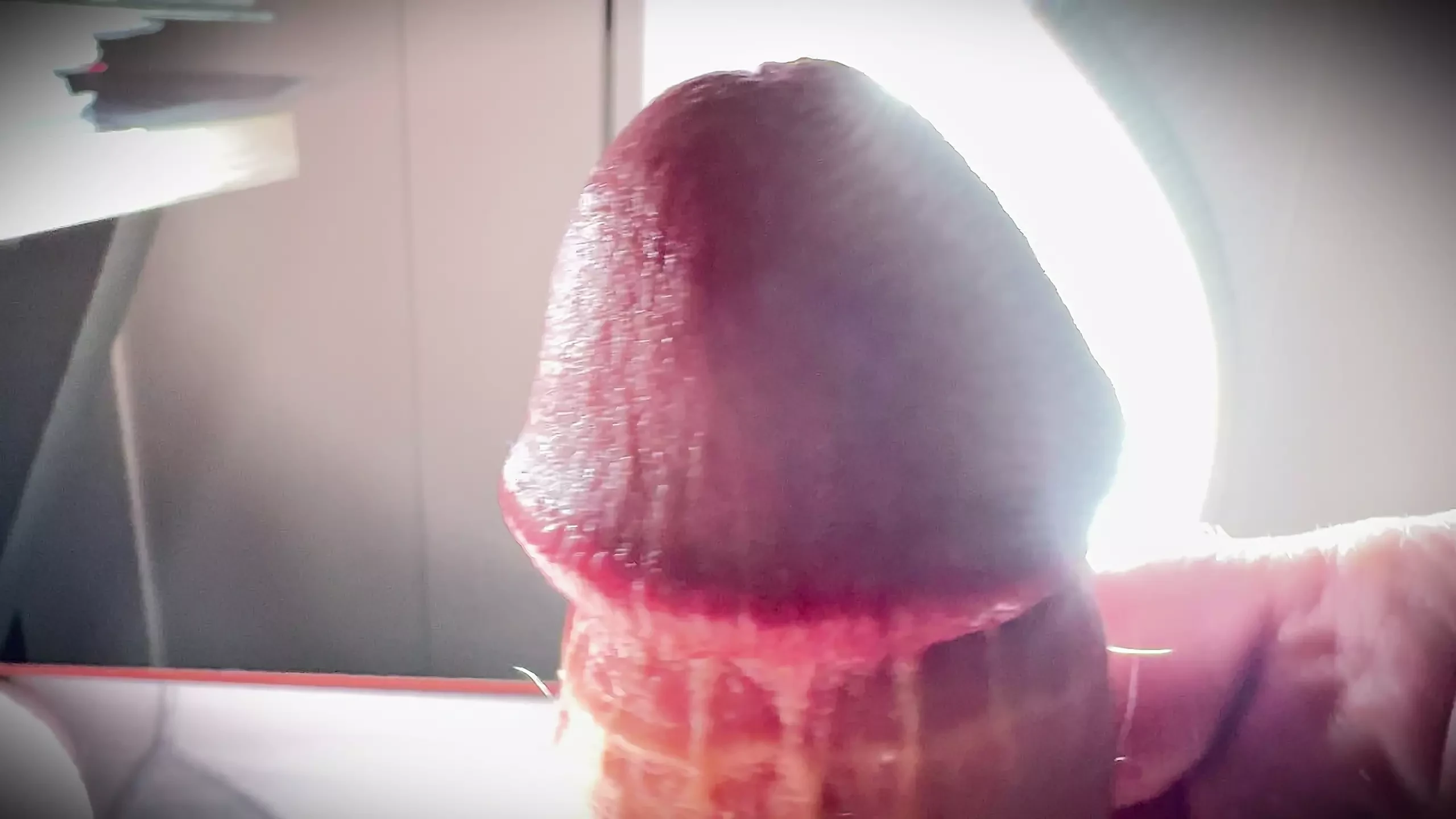 suddenly my penis squirts thick white cream out of the hole
