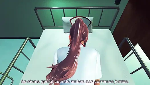 Nurse fucks her futanari patient in the room - 3D HENTAI