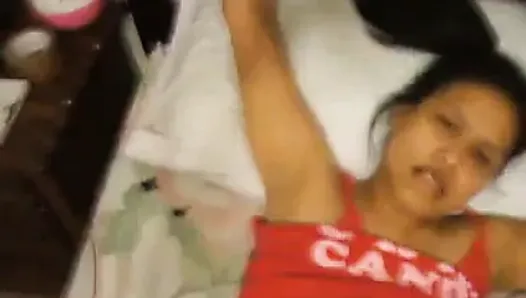 Giggles in a red tank top - Video